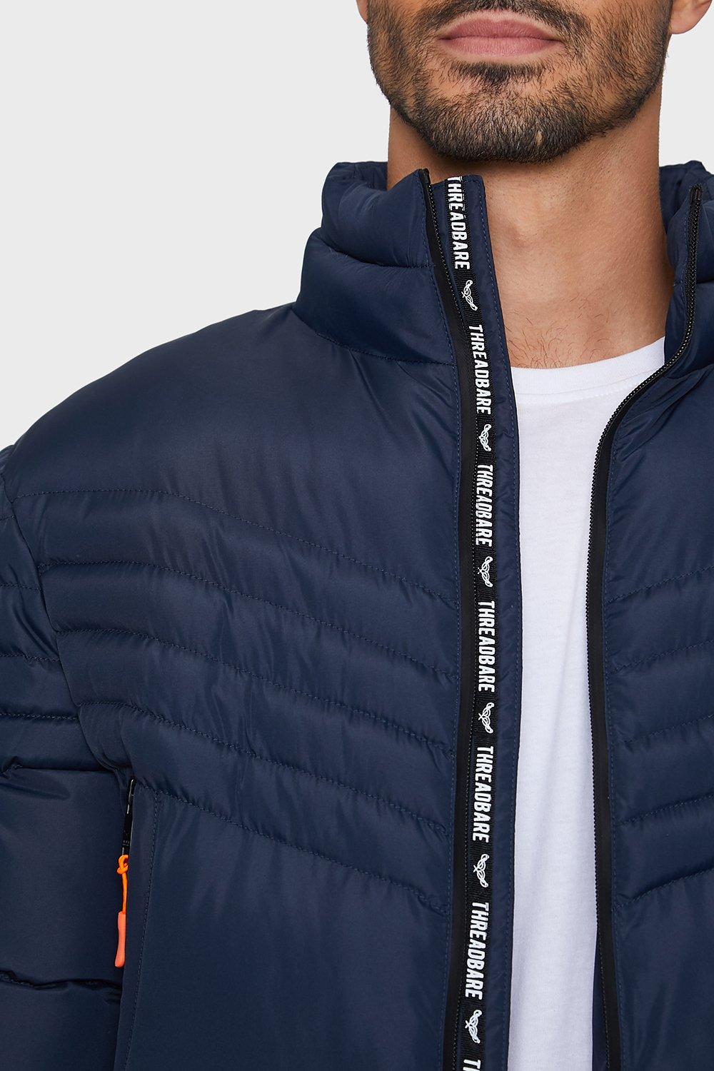 mens puffer jacket navy