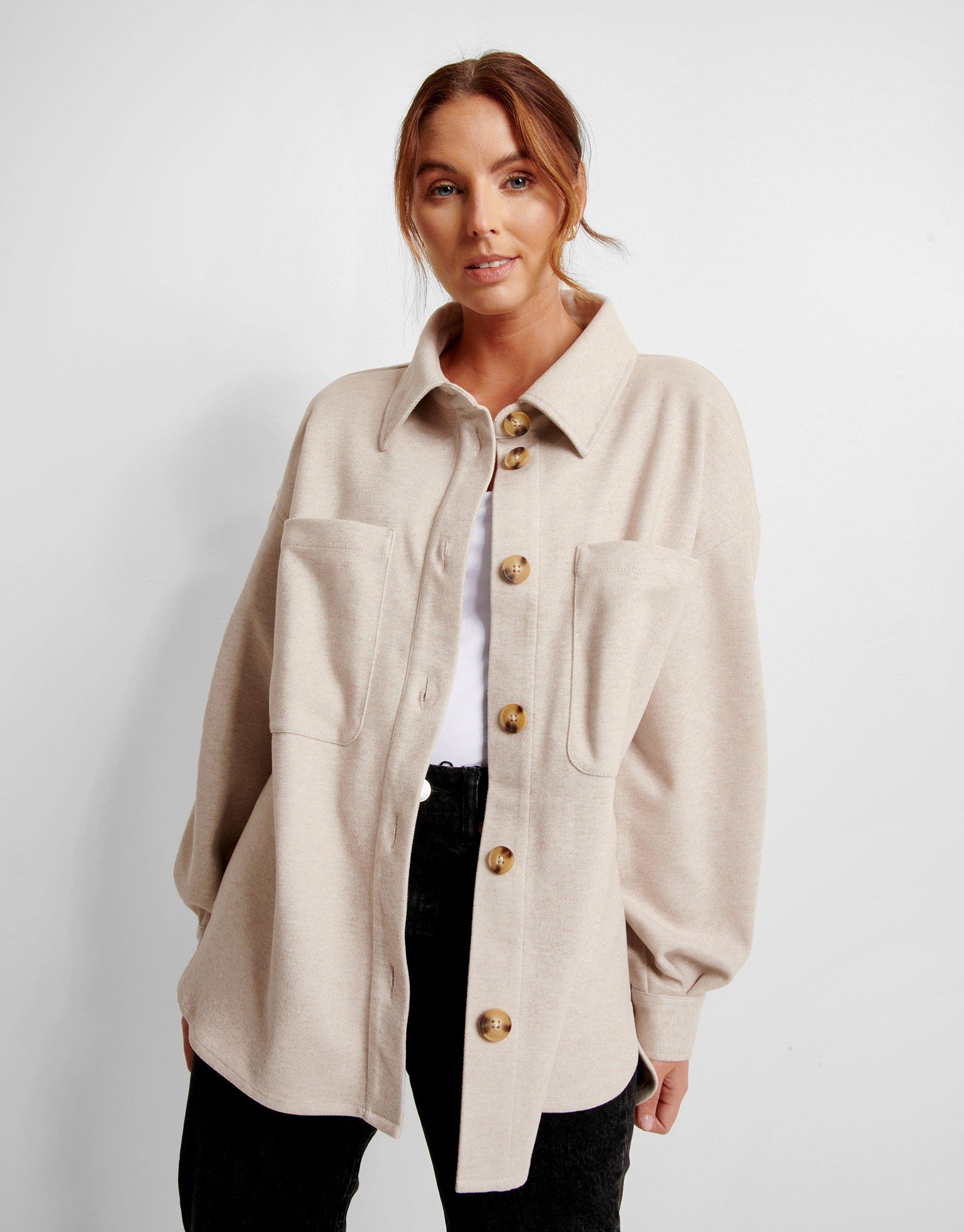 Jackets & Coats | 'Drake' Button Up Shacket | Threadbare