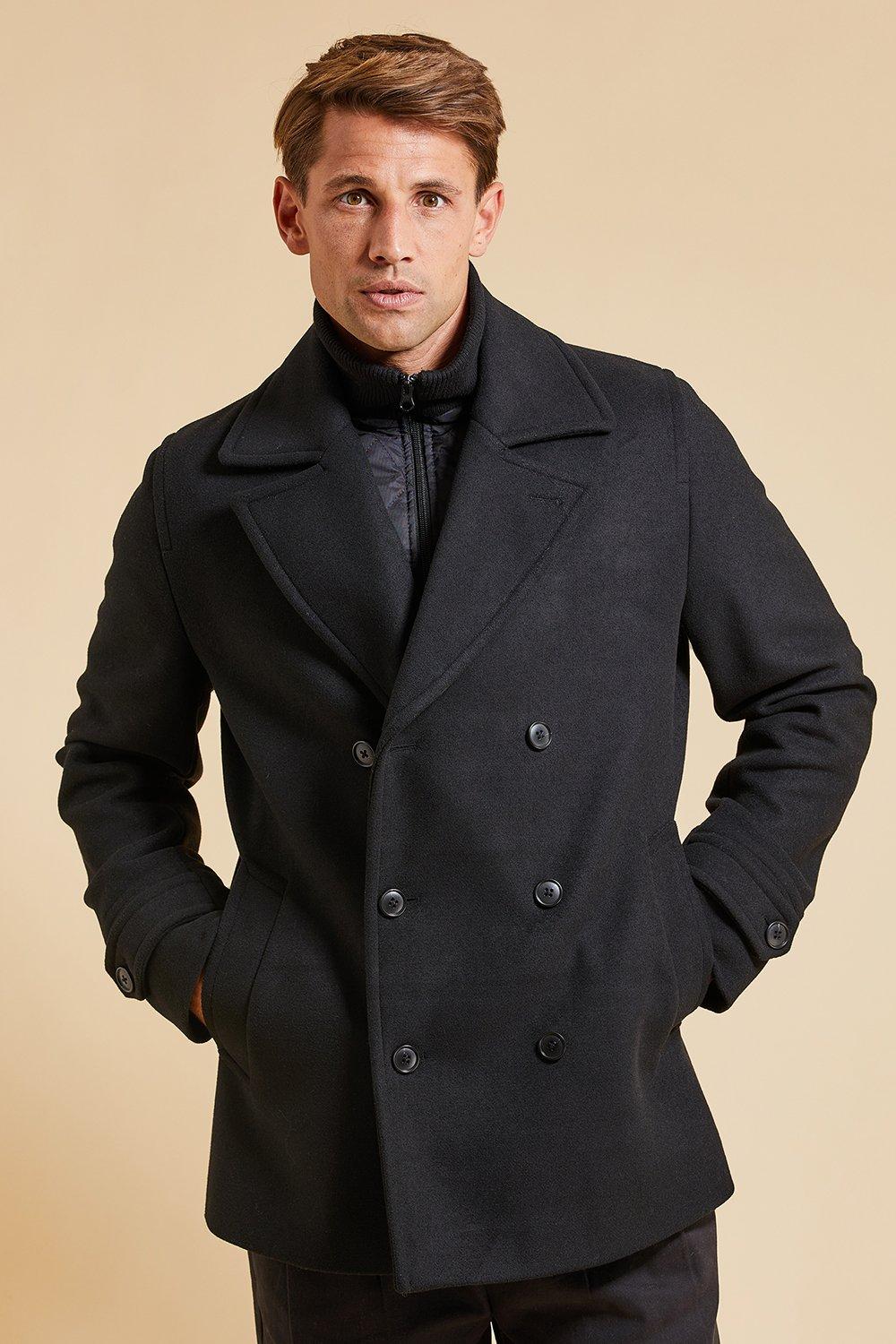 Buy Threadbare Blue Double Breasted Tailored Coat from the Next UK