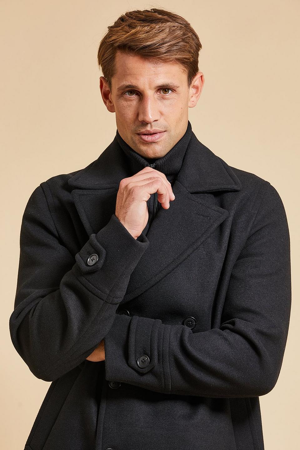 Jackets & Coats | 'Saile' Double Breasted Tailored Coat With Mock Layer ...