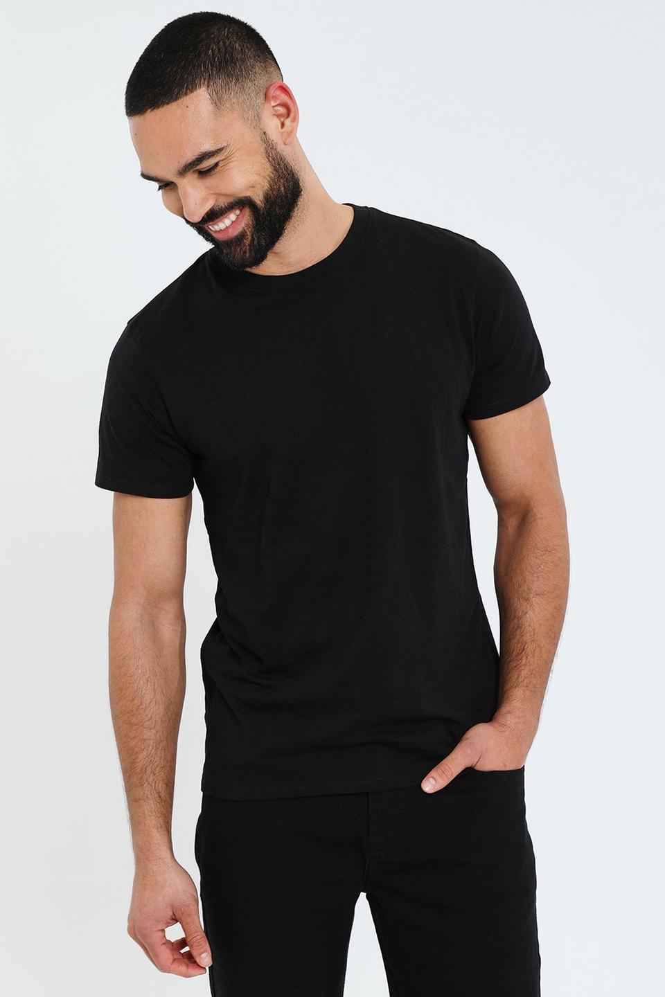 T-Shirts | 3 Pack 'Litchfield' Essential Short Sleeve T-shirts | Threadbare