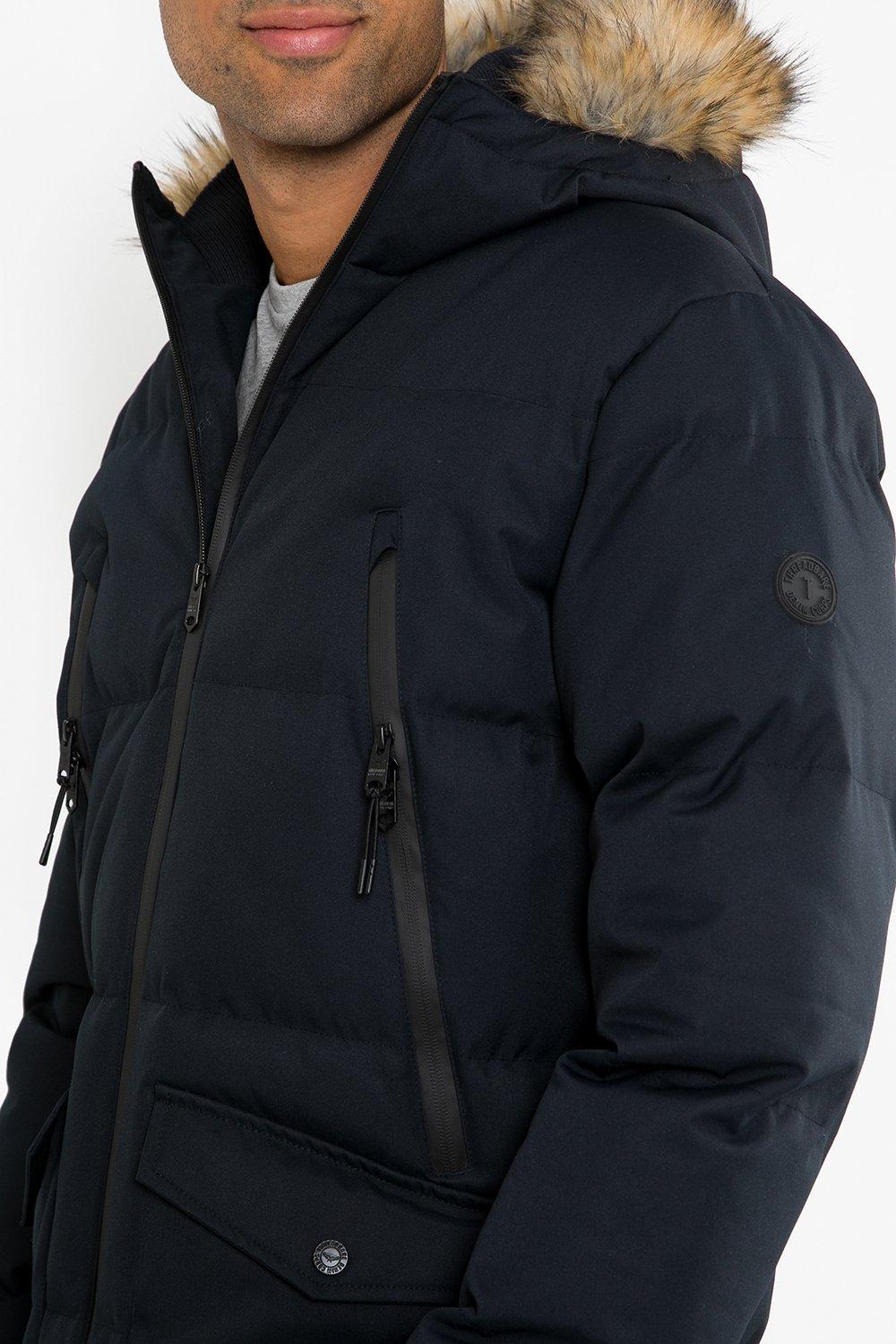 threadbare longline padded jacket