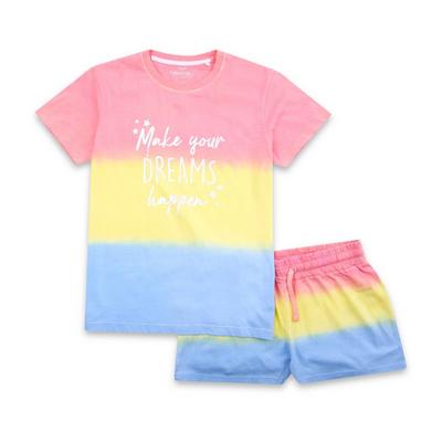 Threadgirls Multi Rainbow Ombre 'Squashy' Cotton Pyjama Set