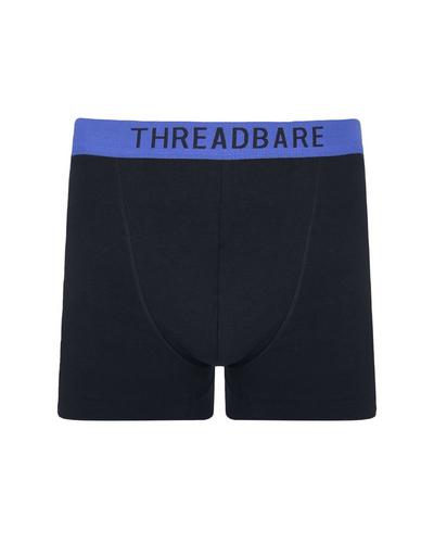 Threadbare Black 7 Pack 'Ivo' Hipster Trunks