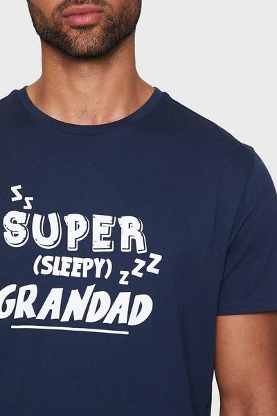 Threadbare Navy Cotton 'Super' Pyjama Set