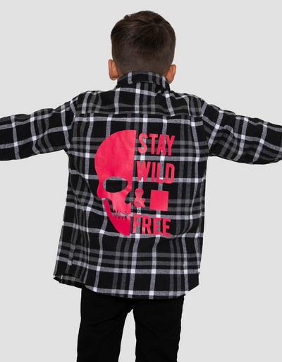 Threadboys Black 'Boyce' Checked Long Sleeve Shirt