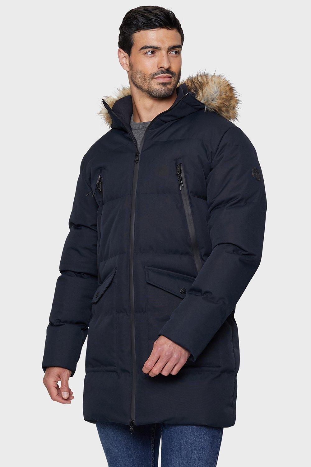 threadbare longline padded jacket