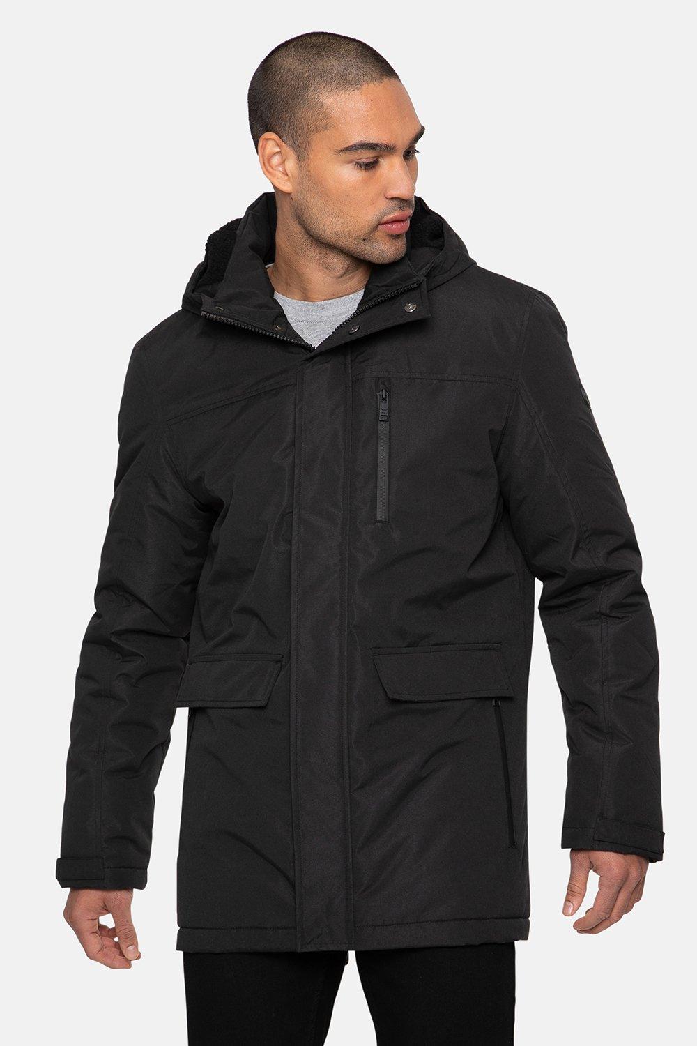 mens black parka coats