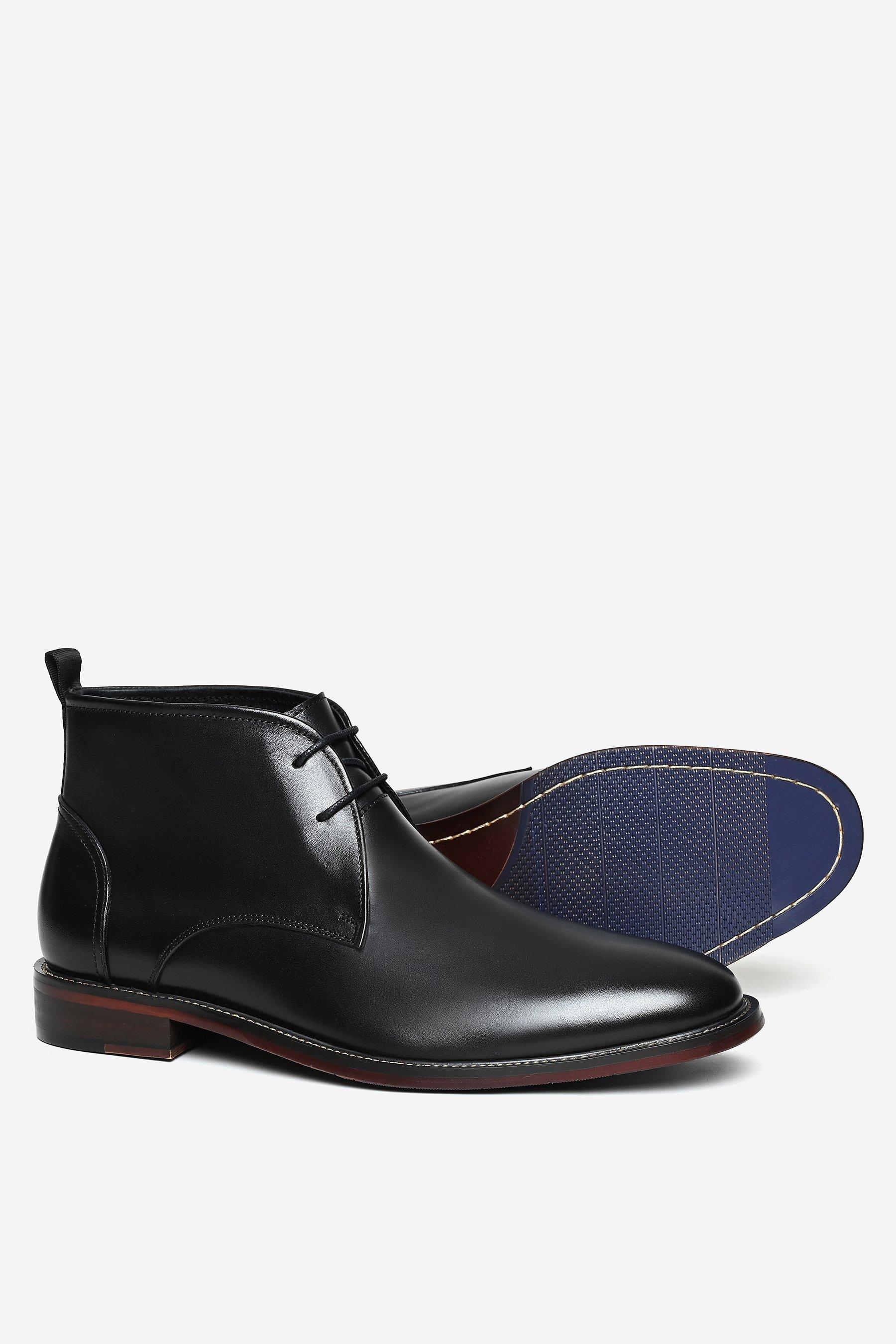 macys mens black boots