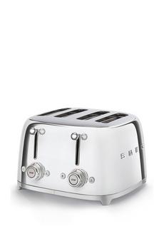 Smeg Silver 2000W 4 Slice Toaster