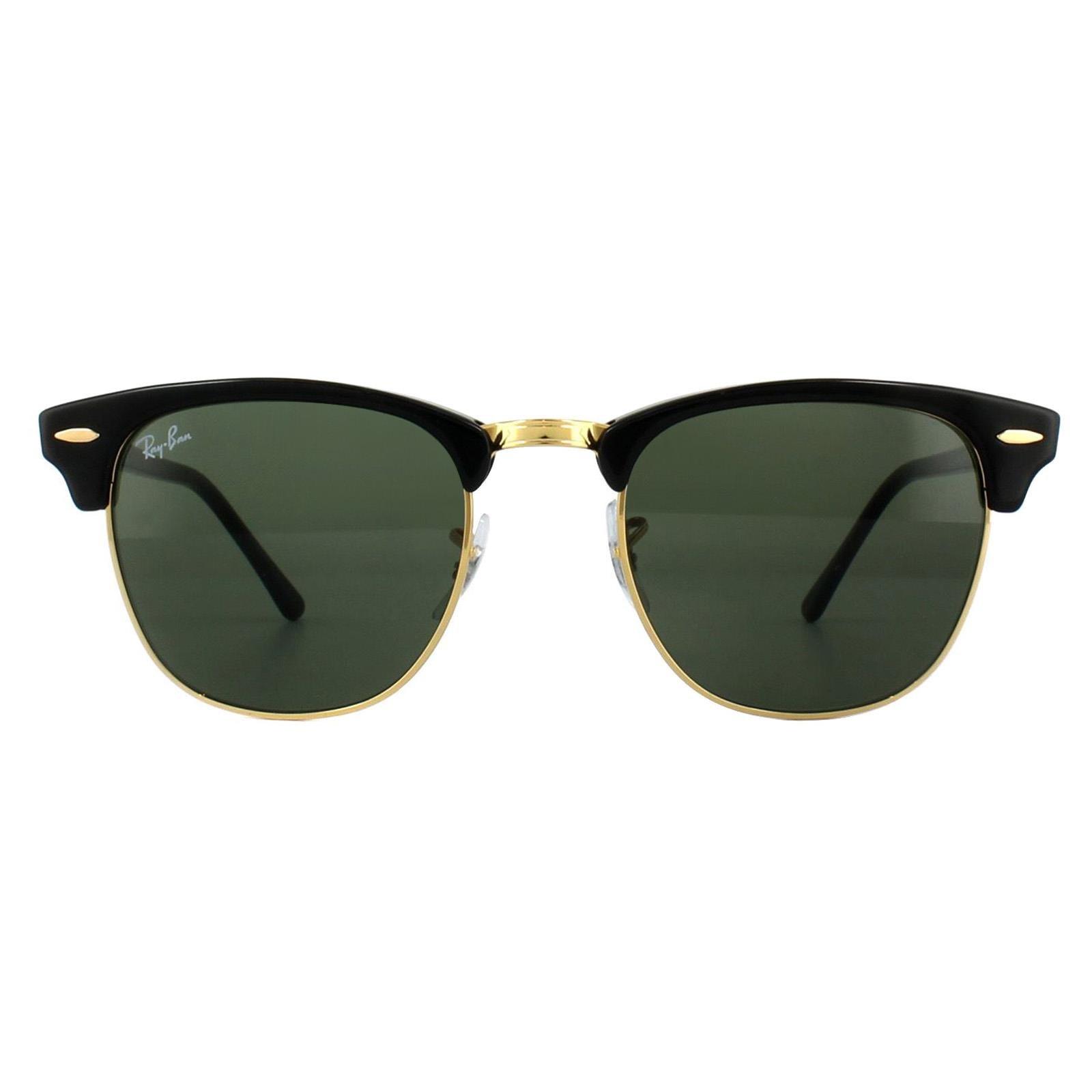 Sunglasses | Round Black Green Clubmaster 3016 Sunglasses | Ray-Ban