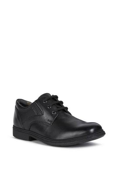 Geox Black 'Jr Federico' Leather Shoes