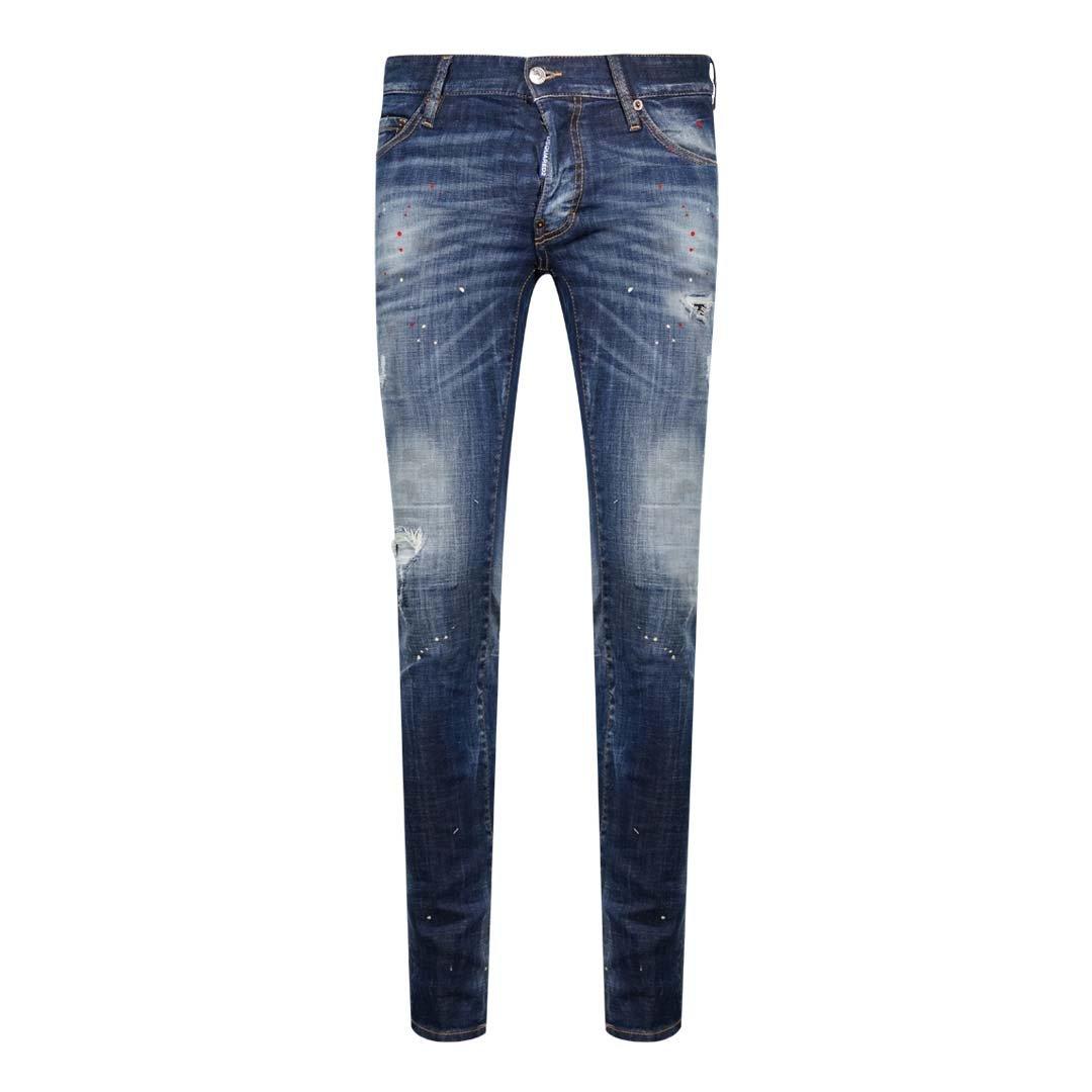 Jeans | Slim Jean Destroyed Bros Paint Splash Jeans | Dsquared2