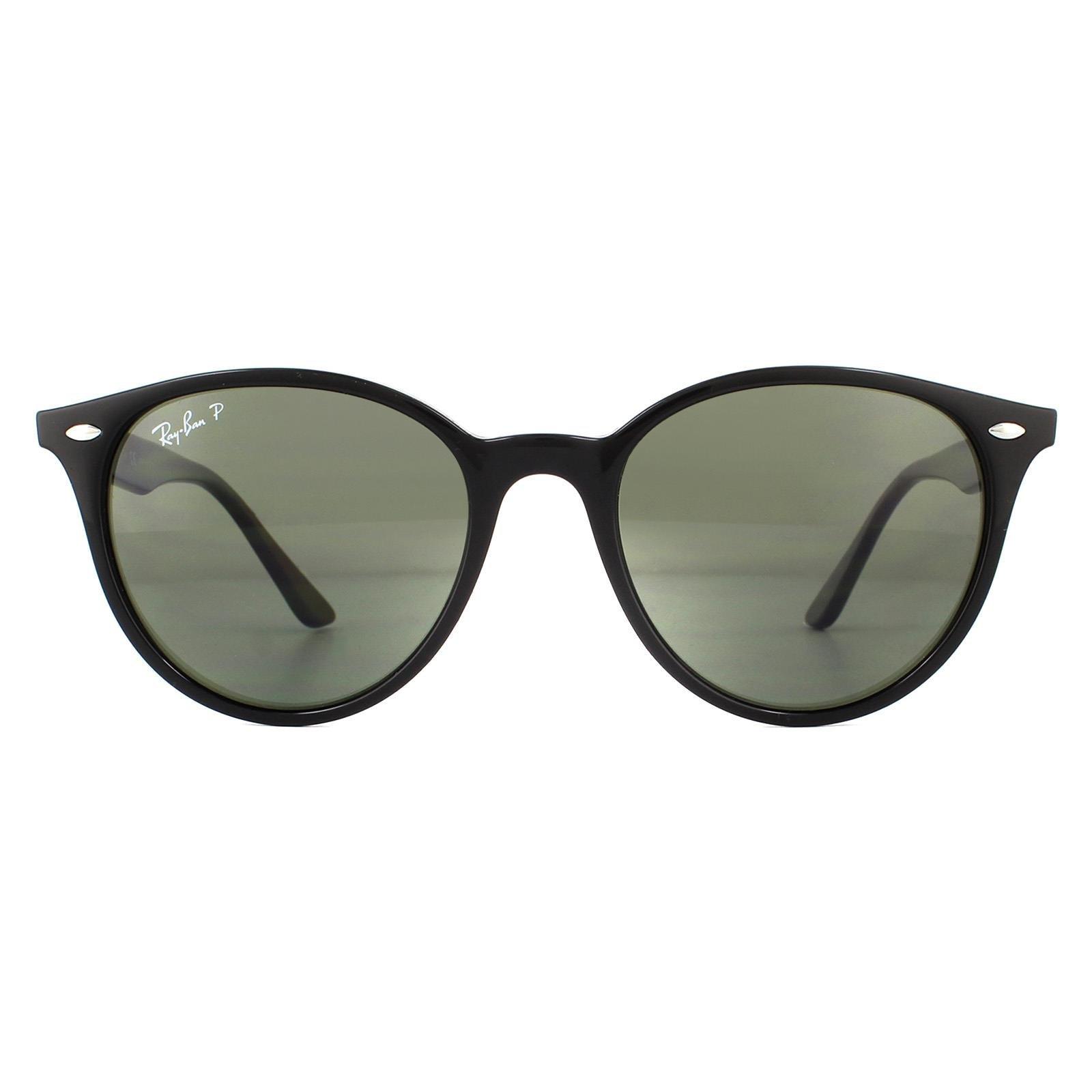 Sunglasses | Round Black Green Sunglasses | Ray-Ban