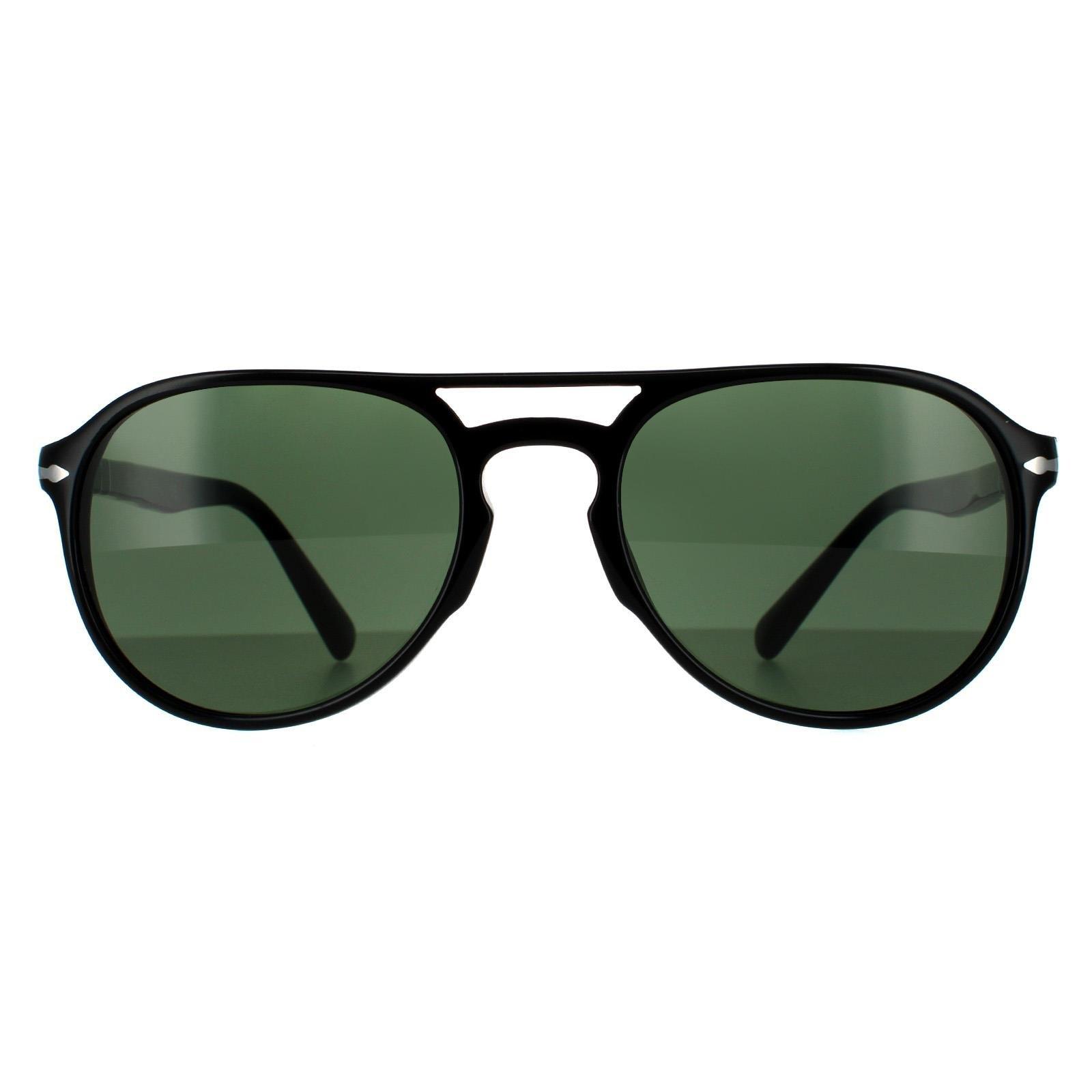 Sunglasses Aviator Black Green Sunglasses Persol