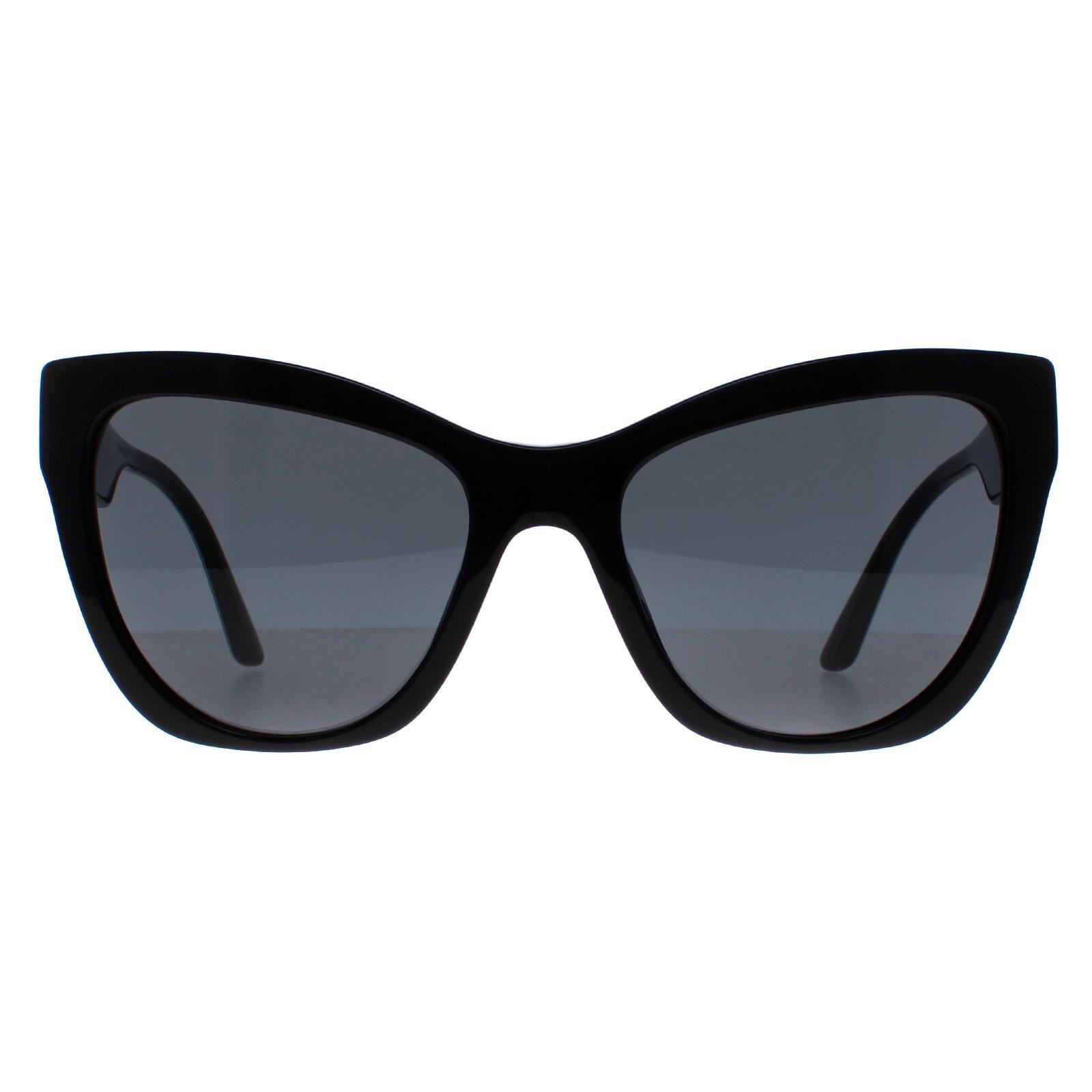 Sunglasses | Cat Eye Black Pattern Dark Grey VE4417U | Versace