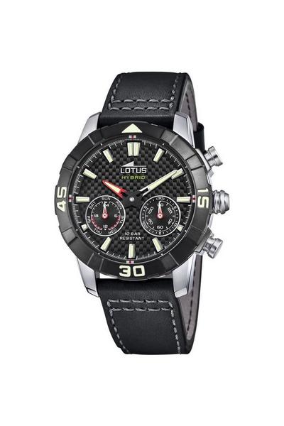 Lotus SmarTime Black Stainless Steel Analogue Quartz Hybrid Watch - L18811/2
