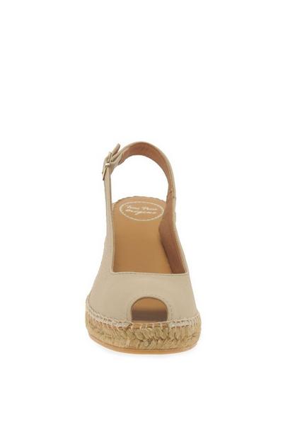 Toni Pons Beige 'Croacia' Wedge Heel Espadrille Sandals