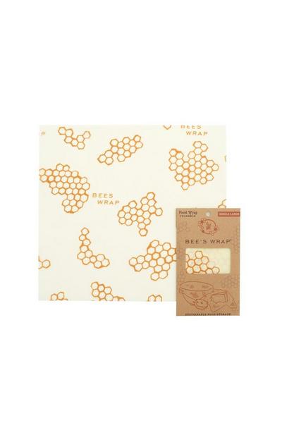 Bee's Wrap Yellow Single Large Beeswax Wrap Honeycomb