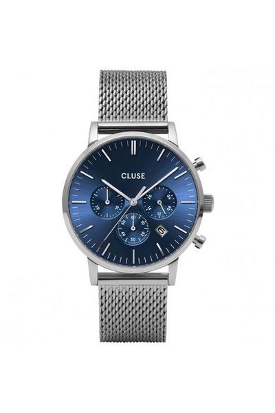 Cluse Blue Aravis Stainless Steel Fashion Analogue Quartz Watch - Cw0101502004