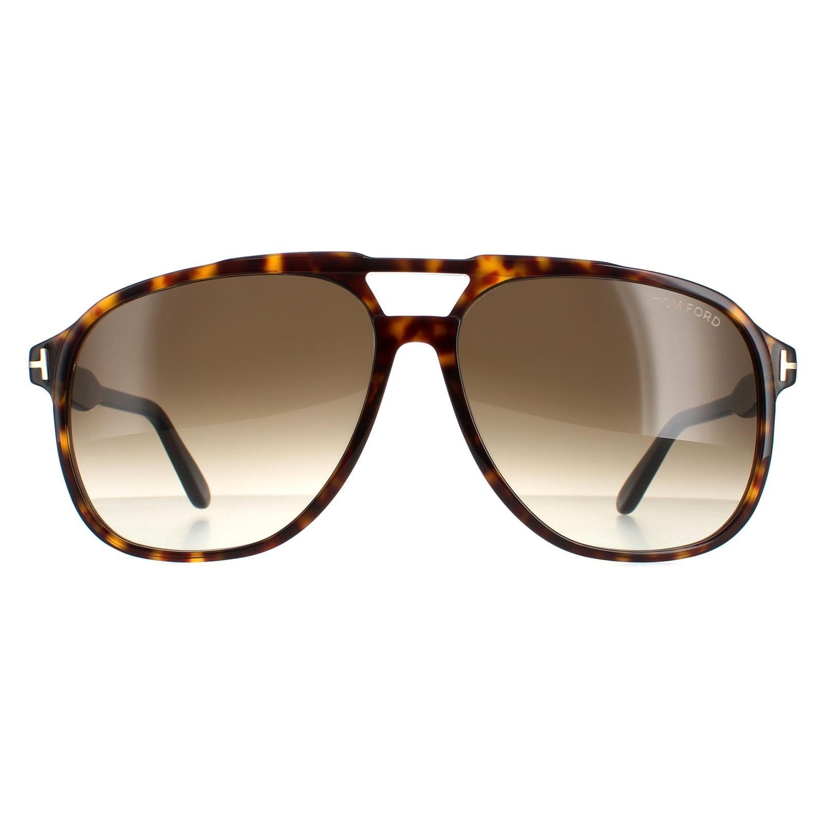 Sunglasses | Aviator Dark Havana Roviex Gradient Raoul FT0753 | Tom Ford