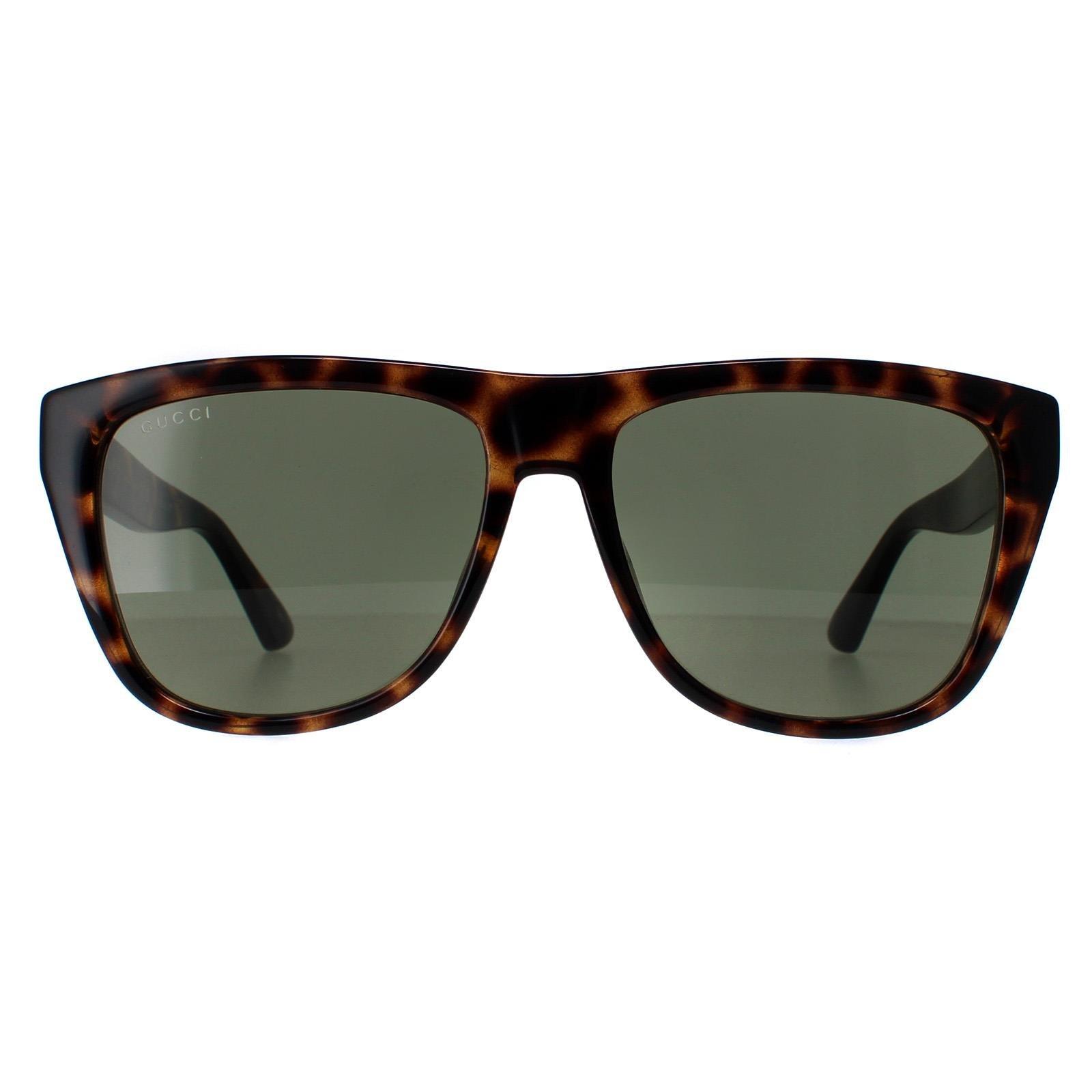 Sunglasses | Rectangle Havana Green GG1345S | Gucci