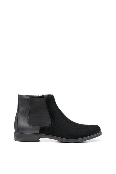 Hotter Jet Black Wide Fit 'Tenby' Chelsea Boots