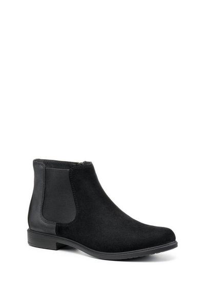 Hotter Jet Black Wide Fit 'Tenby' Chelsea Boots