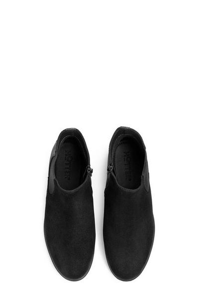 Hotter Jet Black Wide Fit 'Tenby' Chelsea Boots
