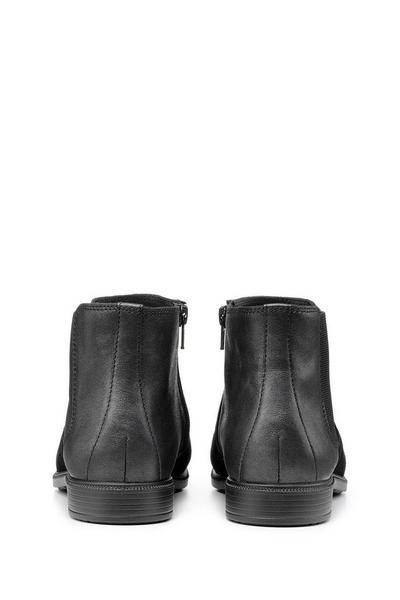Hotter Jet Black Wide Fit 'Tenby' Chelsea Boots