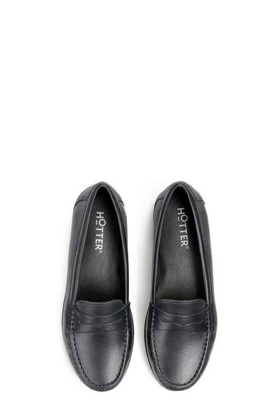 Hotter Navy 'Drift' Penny Loafers