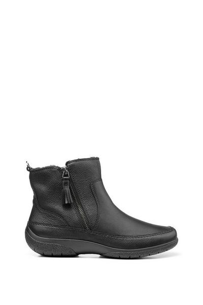 Hotter Black Extra Wide 'Aspen' Ankle Boots
