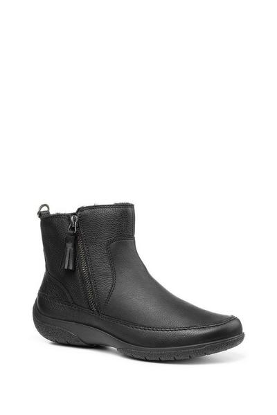 Hotter Black Extra Wide 'Aspen' Ankle Boots