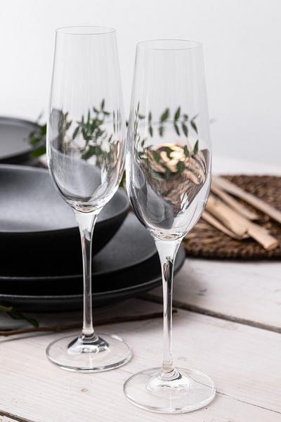 Maxwell & Williams Clear Vino Set of 6 180ml Flute Glasses