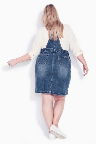 Evans Blue Pinny Dungaree