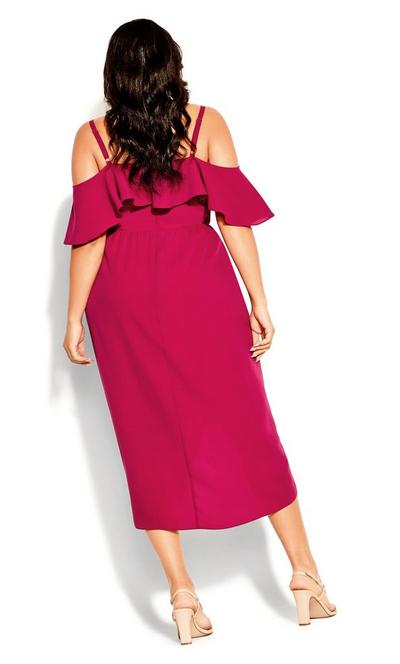 City Chic Red Flirtation Dress