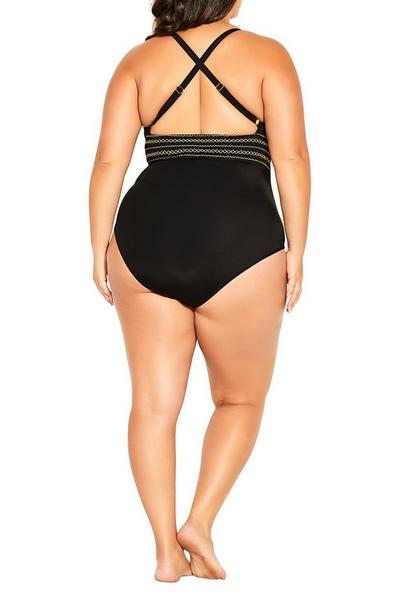 City Chic Black Lucia 1 Piece Swimsuit