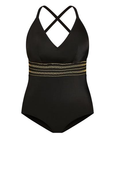 City Chic Black Lucia 1 Piece Swimsuit