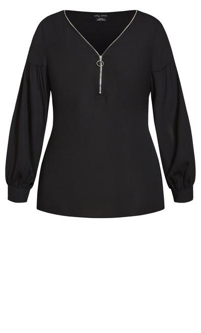City Chic Black Gigi Shirt