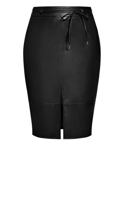 City Chic Black Celine Skirt