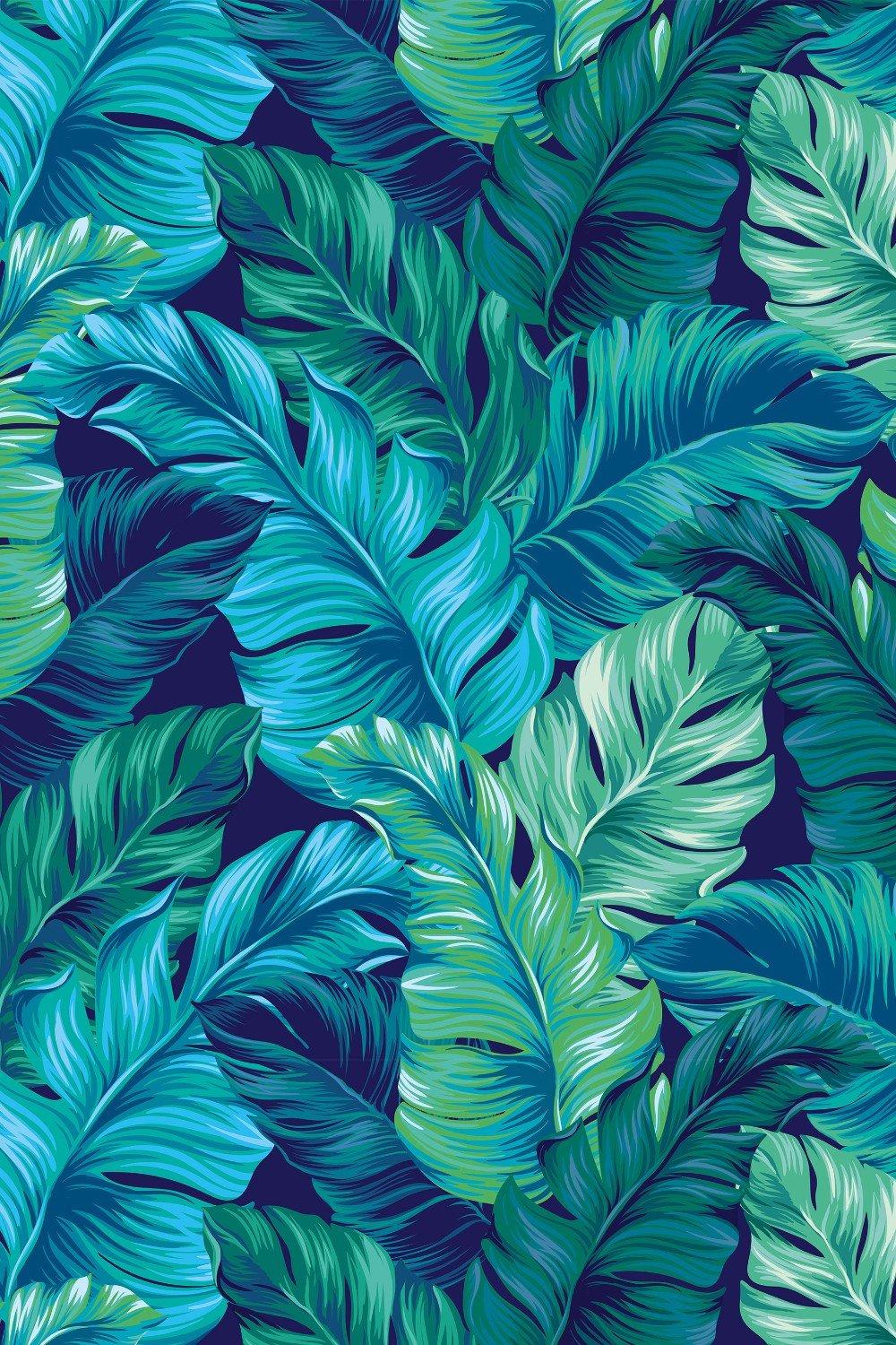 Wallpaper | Eco-Friendly Tropical Jungle Leaf Wallpaper | Bobbi Beck