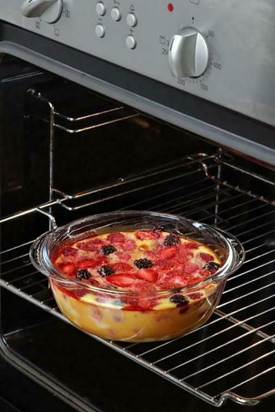 Pyrex Clear 'Cook & Heat' 3 Piece Round Glass Food Container Set