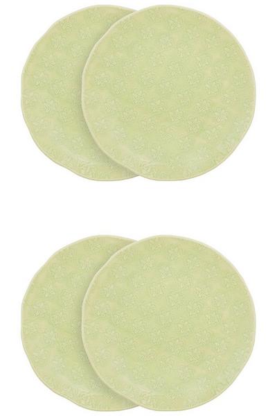 BlissHome Green Nadiya Hussain Set of 4 Side Plates Green