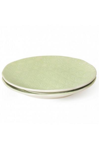BlissHome Green Nadiya Hussain Set of 4 Side Plates Green