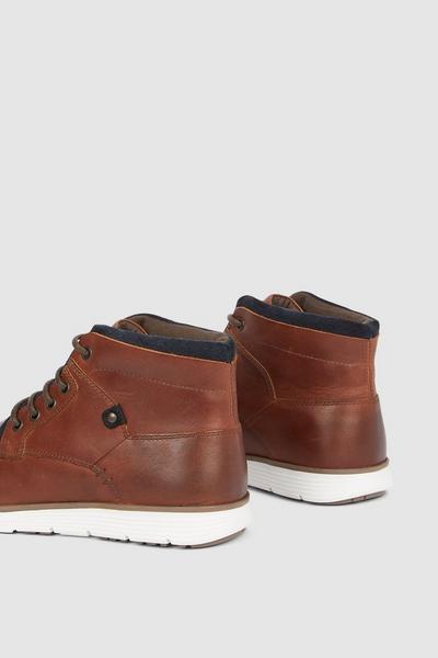Mantaray brown Pennine Leather Contrast Sole Chuuka Boot