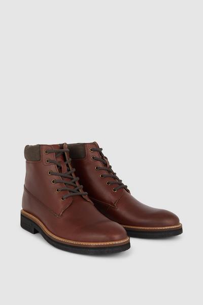 Mantaray Rydal Leather Padded Collar Boot | Debenhams