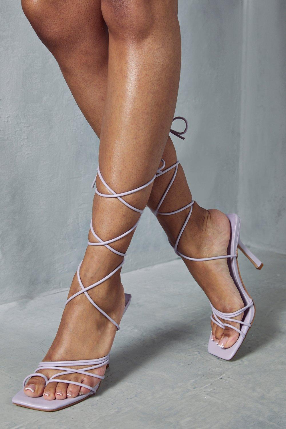 Boohoo 2024 strappy heels