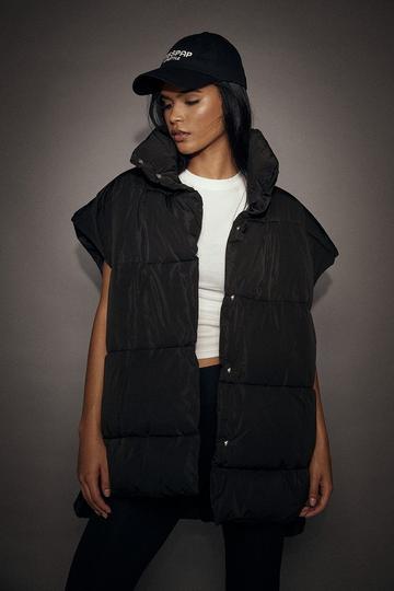 Oversized Boxy Puffer Gilet black