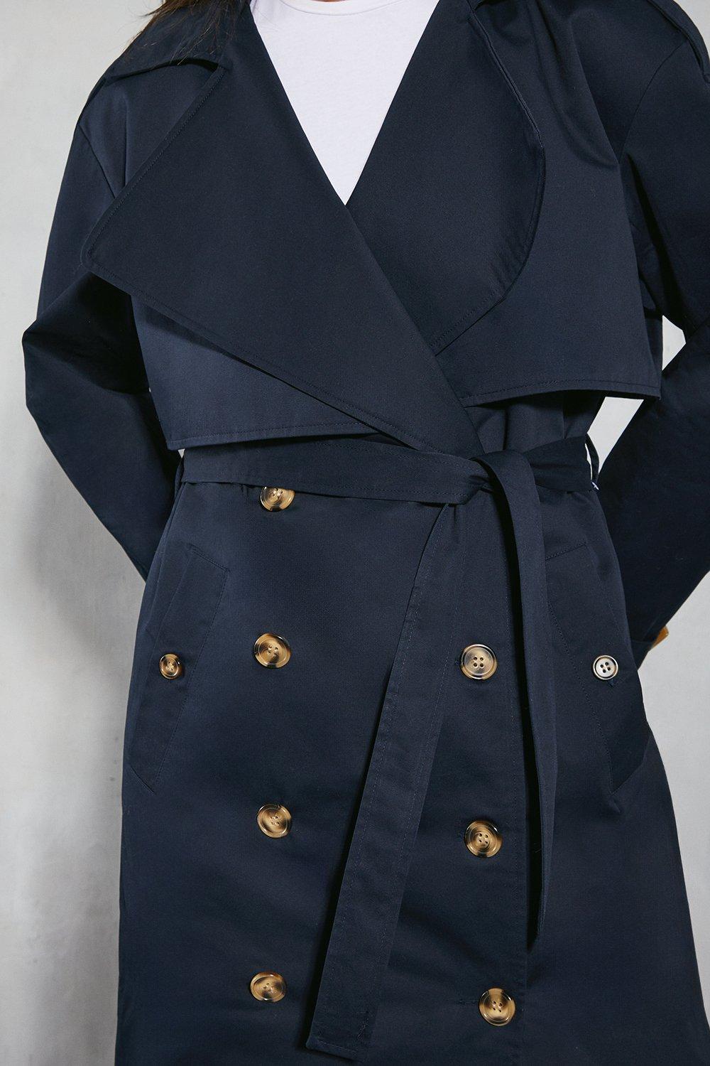 Something navy oversized on sale trench