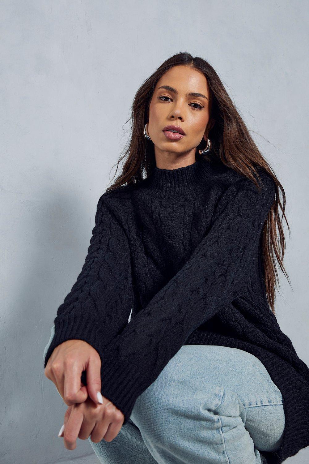 Black chunky outlet jumper